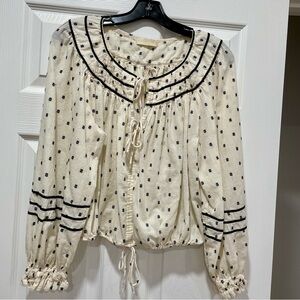 Ulla Johnson Francoise Blouse 6 Top 100% Cotton Retail $350
